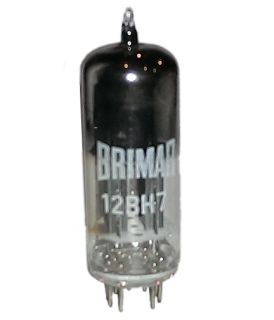 Brimar 12BH7 Brimar (Made in England). 