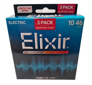Nanoweb Electric Guitar Strings 10-46 (3-Pack) – Part No. E16567