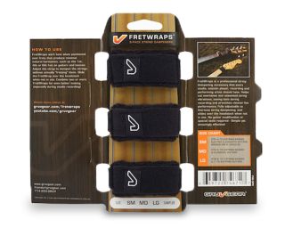 FRETWRAPS, String Muters, Black (Small) - 3PK