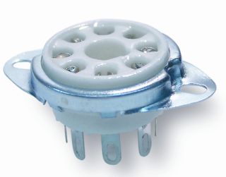 Valve octal ceramic socket 8PINF