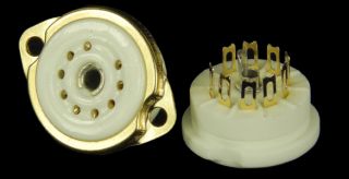Valve Socket 9 PIN GOLD