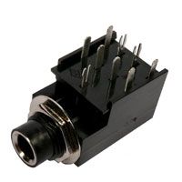 Fender PC Mount Jack (1988-1999). Stereo 9 pin BJ107