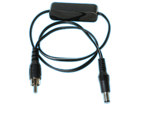 CIOKS Booster Flex - This Flex is doubling the voltage, 50cm with 5.5/2.1mm centre negative DC-plug (black)