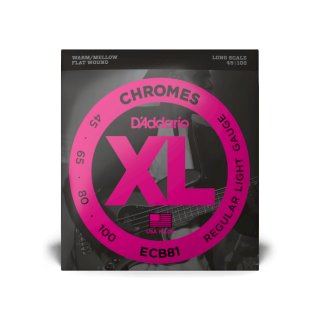 Daddario ECB81 Chromes Bass, Light, 45-100, Long Scale