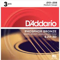 D'Addario  EJ17-3D Phosphor Bronze 13-56