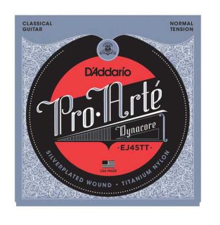 D'Addario EJ45TT Pro-Arté Dynacore, Titanium Trebles (Normal Tension)