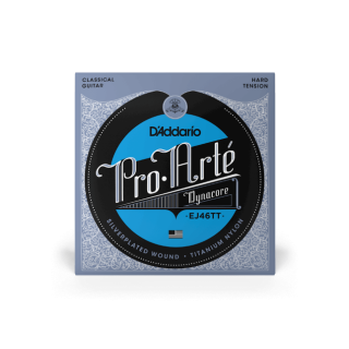 D'Addario EJ46TT Pro-Arté Dynacore, Titanium Trebles (Hard Tension)