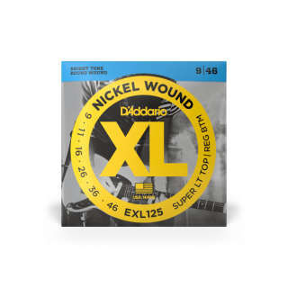 Daddario EXL125 3D Light Top/Regular Bottom Three Pack (9-46)