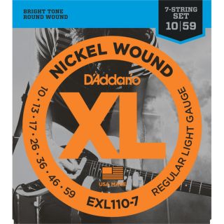 Daddario EXL110-7 Regular Light 7-String 10-59