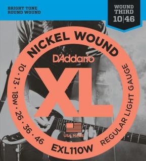 D'addario  EXL110W Regular/Wound Third (10-46)