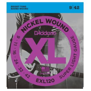 D'Addario  EXL120 XL Nickel Super LT 9 - 42