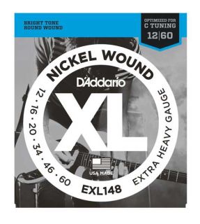 D'Addario EXL148 Nickel Wound, Extra-Heavy, 12-60