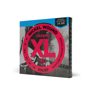 EXL157 - 14-68 Medium Baritone, XL Nickel Electric Guitar Strings