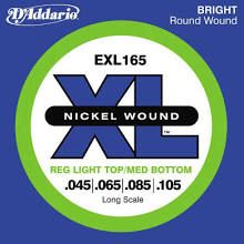 Daddario EXL165 45-105 Regular Light Top/ Medium Bottom