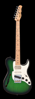 Fret-King Black Label Country Squire Semi-Tone Special (Ash Green Burst)
