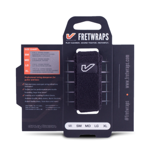 FRETWRAPS, String Muters, Black (Medium)