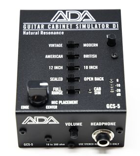 A/DA GCS-5 Guitar Cabinet Simulator& DI Box