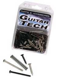 Guitar Tech Pickup Screws and Springs Chrome & Black GT852