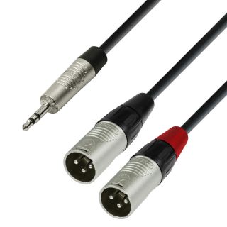 Adam Hall Microphone Cable XLR Male to 6.3mm Jack Mono 3m