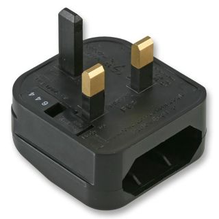 Converter Plug Euro/UK black 5 A