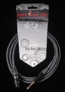 Microphone Lead XLR to 1/4" Gold Plated Jack
