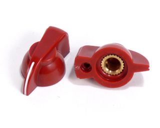 Chicken Head Knob with Brass Insert (Maroon)
