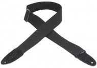 levys MC8-BLK 2 inch Cotton Guitar Strap (Black)