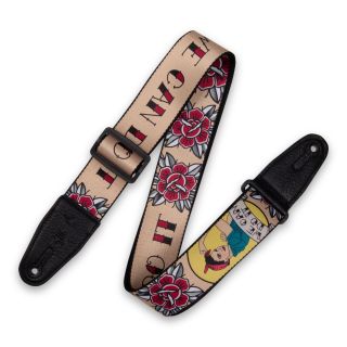 Prints Polyester with Leather Ends 2" - Rosie the Riveter