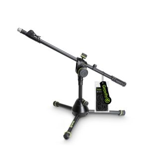  MS3122HDB - Short Heavy-Duty Microphone Stand, Tripod Base