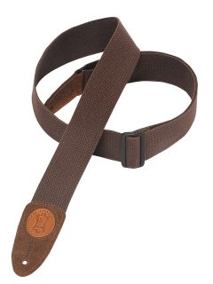 Levys Cotton Guitar Strap (Brown) MSSC8-BRN