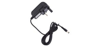 Rockpower NT 10 - Power Supply Adapter, 12V DC, 1.000 mA, (+) center, UK plug 