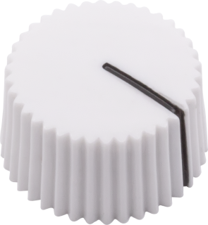 Vintage Radio Amplifier Knob (White)