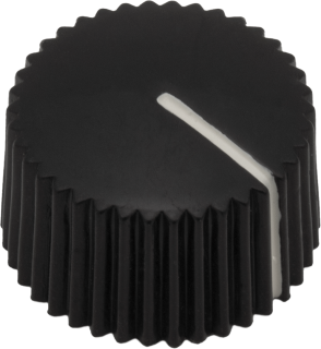 Vintage Radio Amplifier Knob (Black)