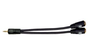 Planet Waves 1/8 Inch Male Stereo to Dual 1/8 Inch Female Stereo Adapter