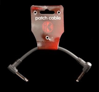 Kirlin 6" Mono Angled Patch Cable IC-243-6"/BK