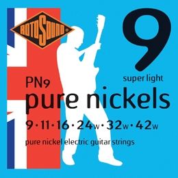 Rotosound PN9 Pure Nickels Electric, Super Light, 9-42