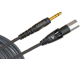 Planet Waves Custom Series Mic Cable, XLR Male - 1/4 Inch, 5 feet