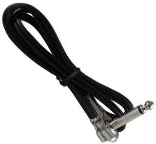 Cable - vintage-style, 1/4" to 2 Spade Lugs, 34" long