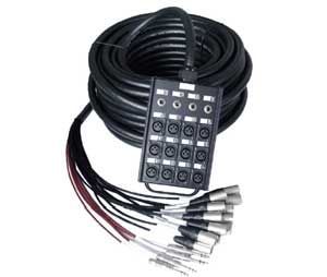 Snake Cable with 20 Channel Junction Box 100ft