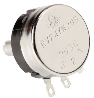 Potentiometer RV24, Audio, 10%, 6mm Shaft
