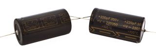 Gold Cap 220uF @ 350V axial capacitor