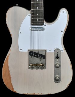Vintage V62 Electric Guitar, Distressed Ash Blonde