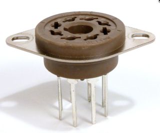 VT8-PT, 8 Pin Octal Style PC Mount Tube Socket