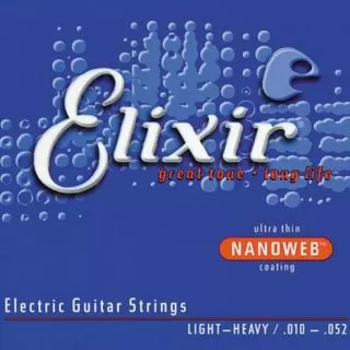 Elixir Nanoweb Electric Guitar Light Heavy 10-52 (E12077)