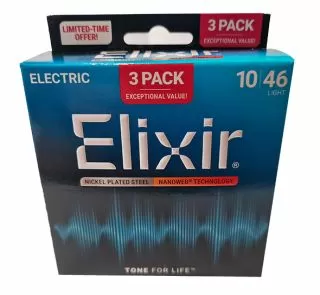 Nanoweb Electric Guitar Strings 10-46 (3-Pack) – Part No. E16567
