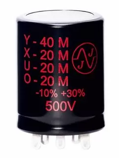 JJ Capacitors 40uFx20uFx20uFx20uF@500v