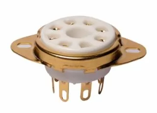 Valve octal ceramic socket 8PINF