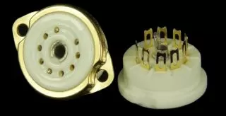 Valve Socket 9 PIN GOLD