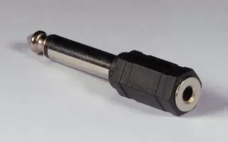 1/8" mini jack to 1/4" mono plug