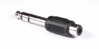 RCA phone jack to 1/4" stereo jack AD-06
